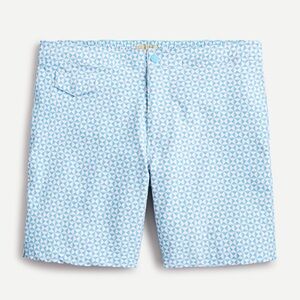NEW J. Crew Men’s 7" Stretch Eco Pool Short In Triangle Print